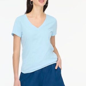 NWOT j crew daydream blue Short-sleeve vintage cotton V-neck tee